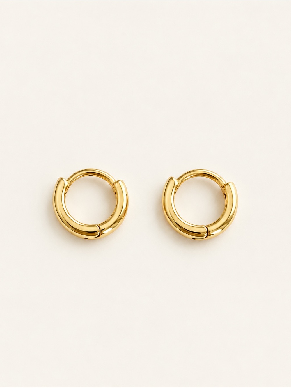 14K Gold Plated Mini Hoop Earrings | Minimalist Dainty Jewelry